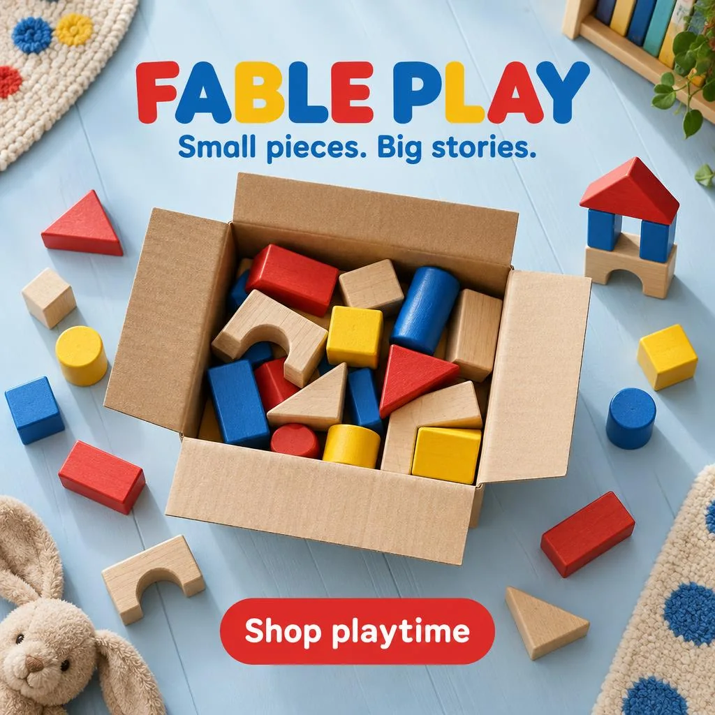 Illustrative product unboxing for fictional FABLE PLAY