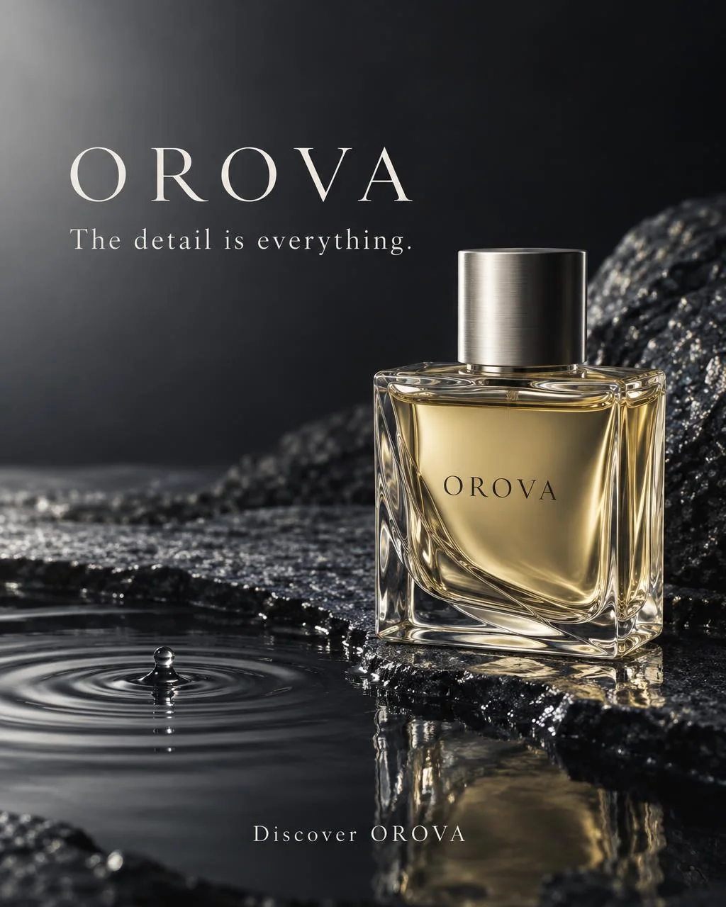 Illustrative product close-up for fictional OROVA
