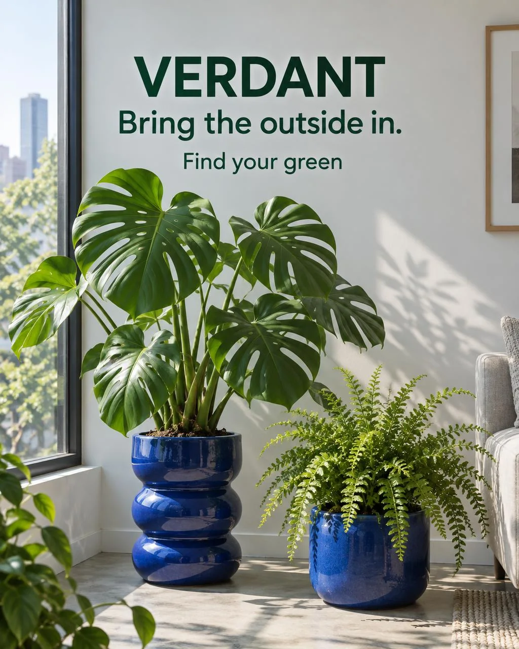 Illustrative collection campaign for fictional VERDANT