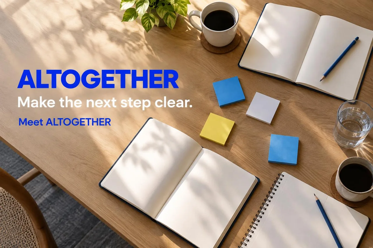 Illustrative business campaign for fictional ALTOGETHER