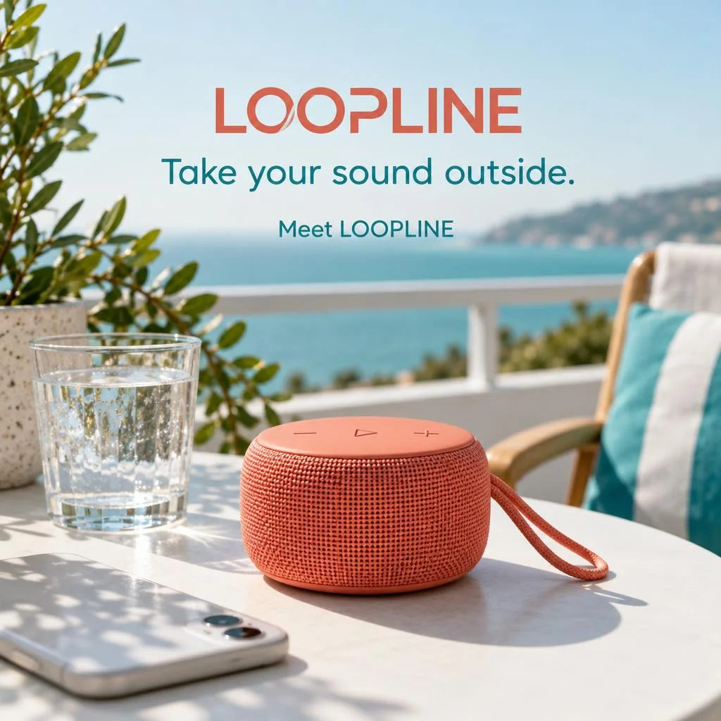Illustrative product in use for fictional LOOPLINE